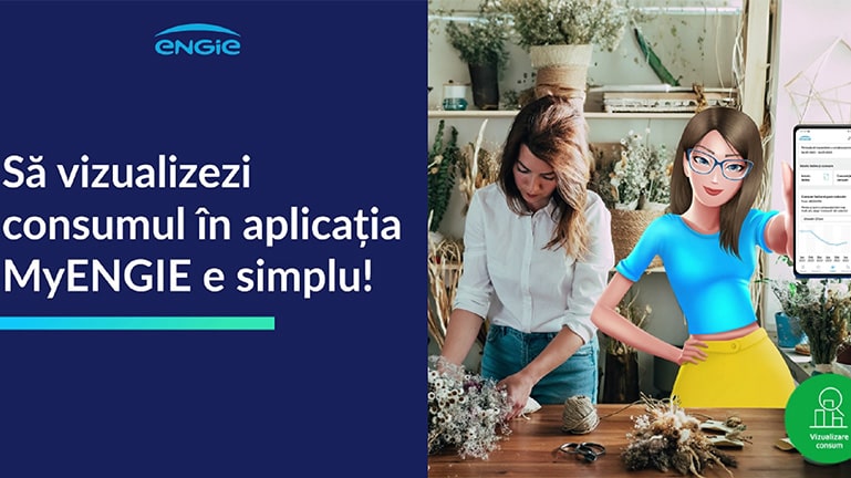 Vizualizare consum gaz în MyENGIE