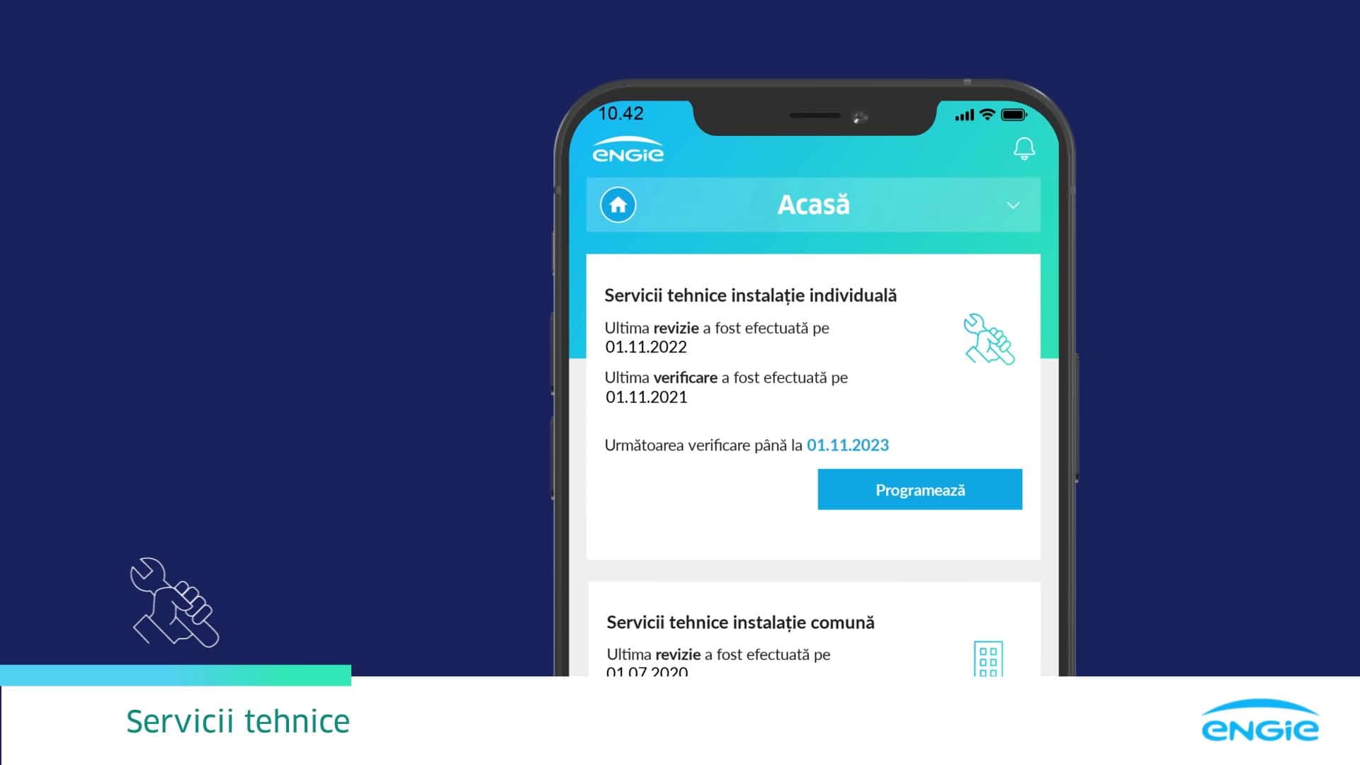 Programare servicii tehnice în MyENGIE
